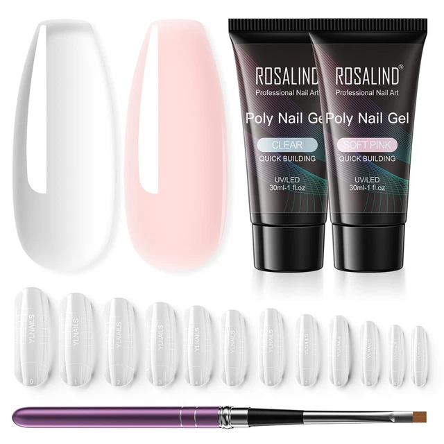 Gel UV épais Transparent Sun Garden Nails - 30ml Avec 3 Pinceaux Inclus - Parfait Pour Pro Ou Maison