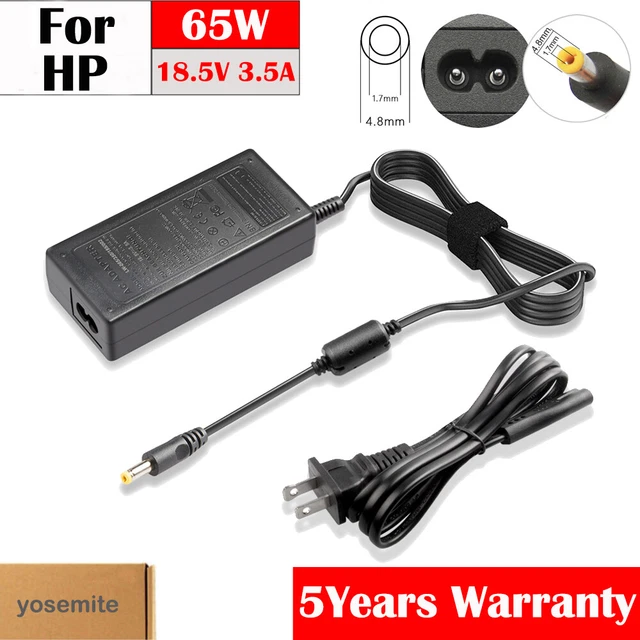 65W AC Adapter Laptop Charger For HP Pavilion Touchsmart 14-b109wm Sleekbook