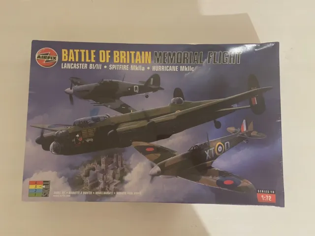 Airfix 10999 Battle Of Britain Memorial Flight Lancaster Spitfire Hurricane 1/72