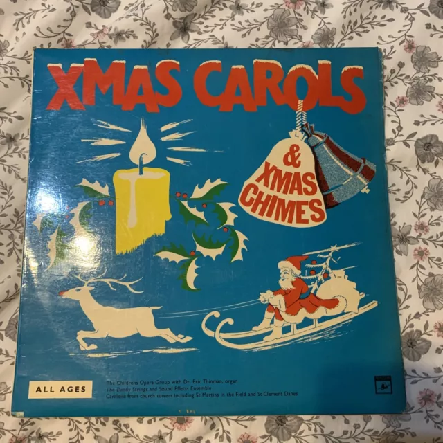 Xmas carols & xmas chimes rare vinyl LP 1967 saga soc1054