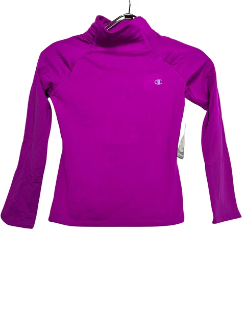 Champion Cambio Ragazze' Cold Gear Finto Collo Manica Lunga Top Lampone Urto M 2