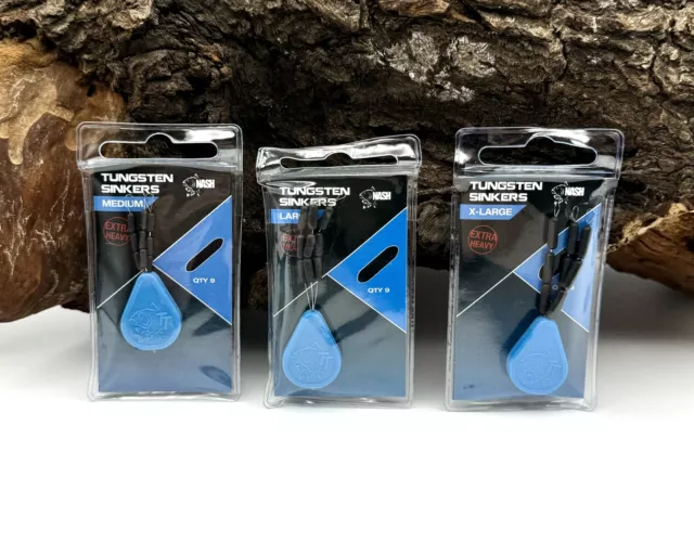 Nash Tungsten Sinkers S M L XL Gewichte für Rigs Karpfenangeln Der Angler DA