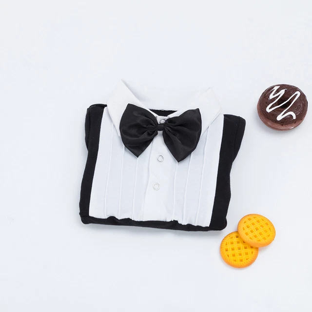 Tuta da gentiluomo neonato bambini neonato body neonato maniche lunghe 8