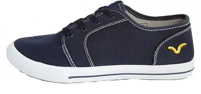 VOI JEANS CANVAS PUMPS TRAINERS Bushnell Shoes Navy Burgundy UK 6 RRP 25 7.00 PicClick UK