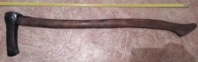 Vintage antique Big Axe 8th-11th Century handicraft Ancient Viking Artifact 33in