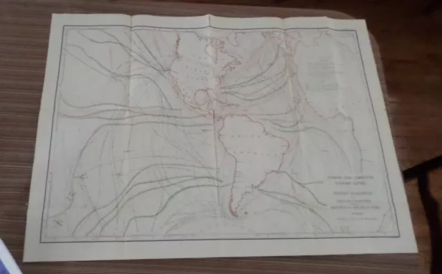 Large Map Economic Report Plate (1897-1901) Isthmian Canal Comm #75