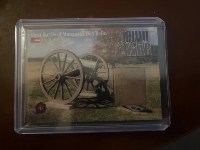 2023 HA Civil War First Battle of Manassas Dirt Relic Card 1 of 125 Made #CWD02A