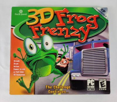 3D Frog Frenzy Windows 98 PC CD ROM Video Computer Game 2003 NEW