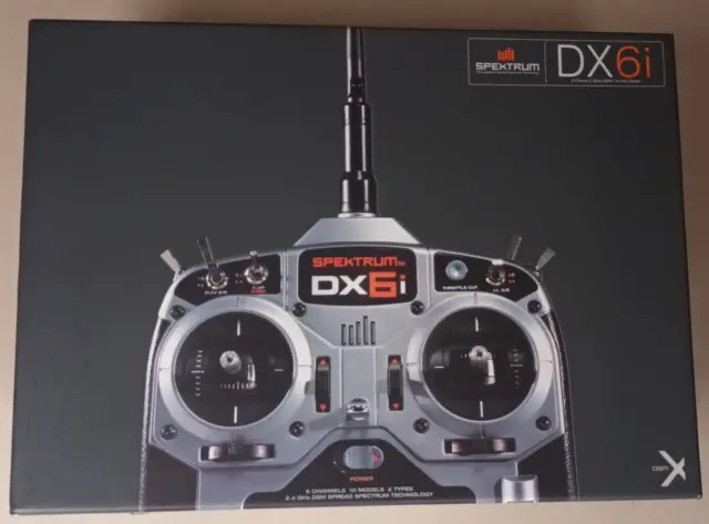 Spektrum DX6i DSMX/DSM2 Transmitter Mode 2. Boxed with Printed Manual.