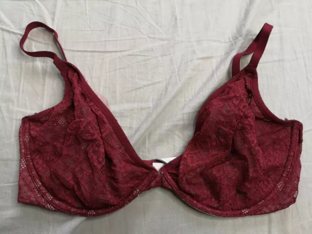 VICTORIA'S SECRET WOMEN'S Red Lace Body By Victoria Bra - 32DDD - Used  Condition £19.99 - PicClick UK