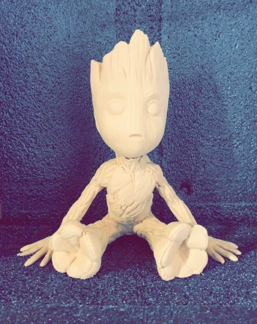 Figura Articulada Groot 26 Cm – 3 Caras Intercambiables, Los Guardianes De La Galaxia, Marvel, PVC, Colección 2024