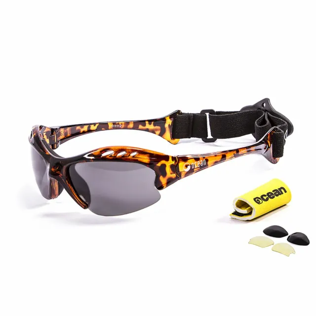 OCEAN MAURICIO Floating Sunglasses Kiteboarding, Demy Brown & Smoke Lens