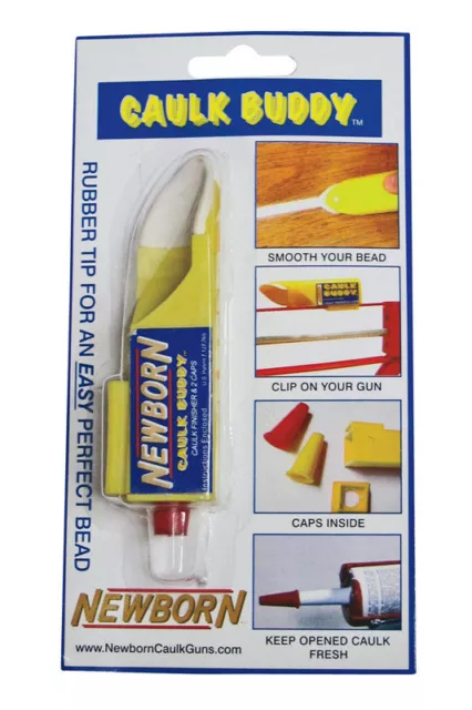 Newborn  Caulk Buddy  Lightweight  Plastic  Caulk Finisher Tool