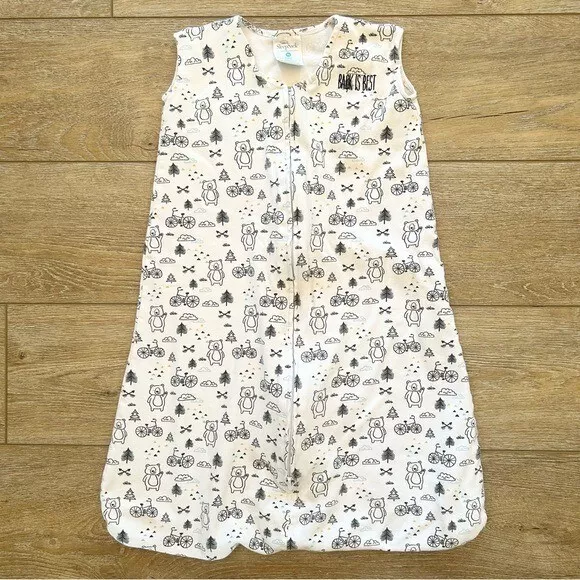 HALO SleepSack Wearable Blanket Size Medium 6-12 Months White Woodland Print