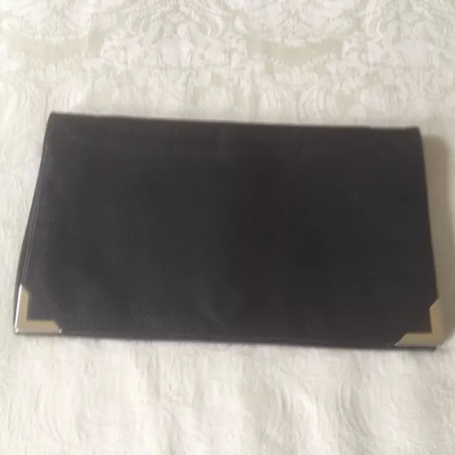 Vintage 1950's Ladies Lubella of Finland Leather Fold Over Clutch Bag