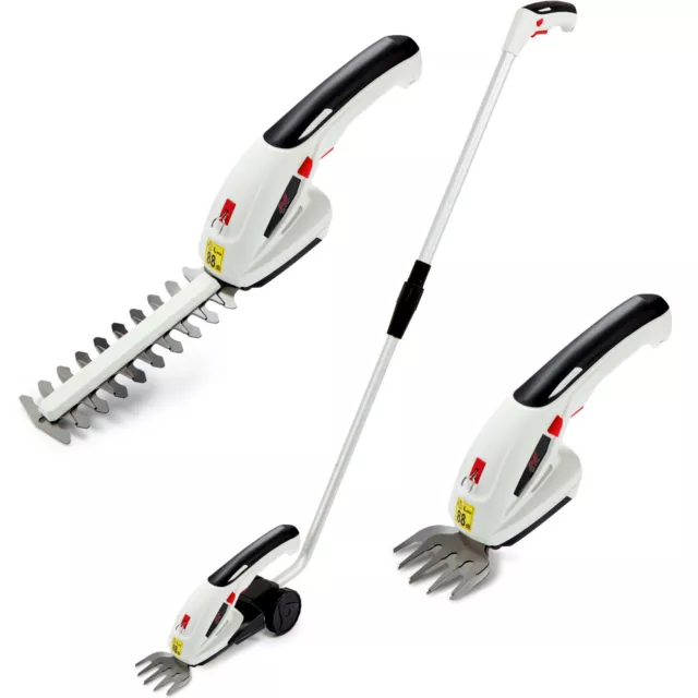 NETTA 2 in 1 7.2V Electric Cordless Grass Cutter Hedge Trimmer Telescopic Handle