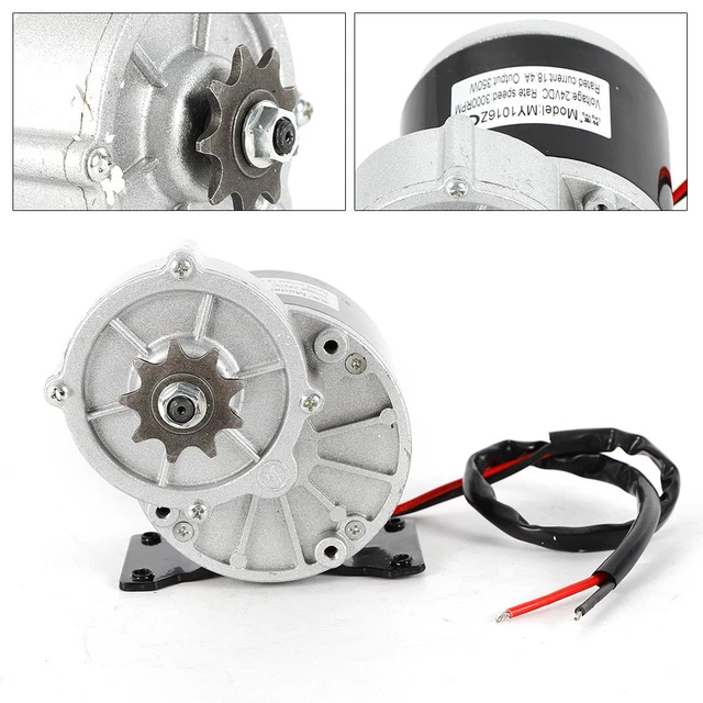 350W DC 24V Electric Gear Motor for Bicycle EBike Scooter Gear