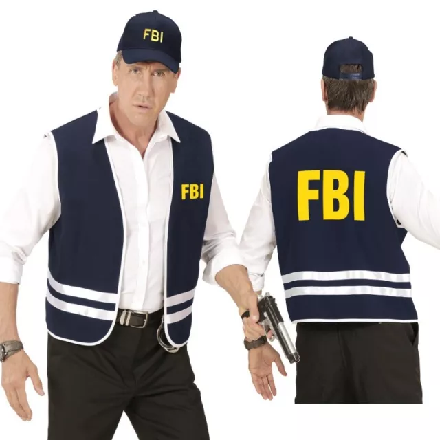 FBI Kostüm Weste Polizei Sondereinsatz Uniform Polizei SEK Swat Gr.  58Karneval