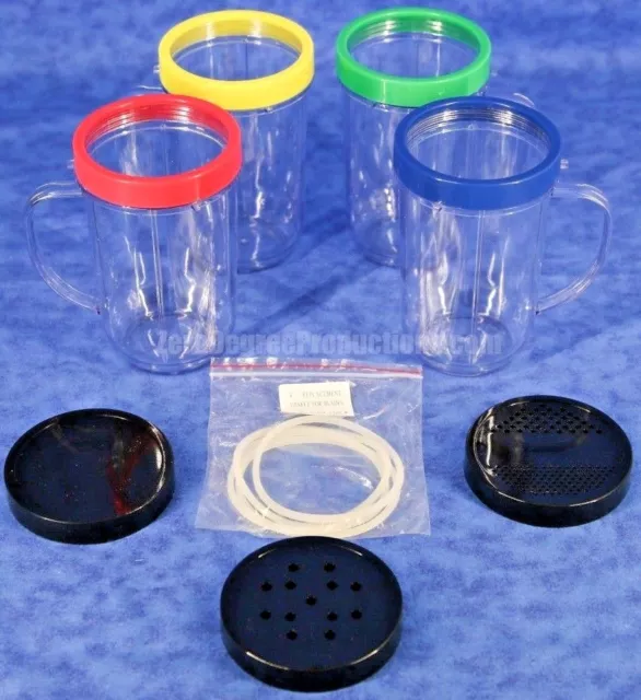 Magic Bullet Party Mugs With Lids and Rings The Original