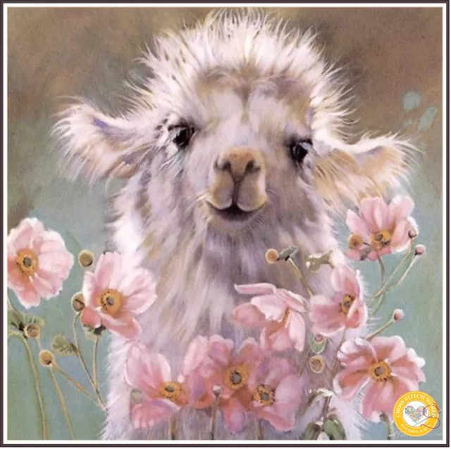 Baby llama 1113 - Chart Counted Cross Stitch Pattern  craft