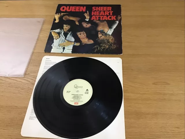 Queen - Sheer Heart Attack.  Vinyl. Early 1980s. UK.  VG+/EX