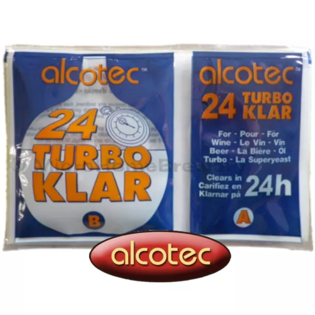 Alcotec TurboKlar 24hr Finings for clearing Homebrew Turbo, Wine, Beer, Cider