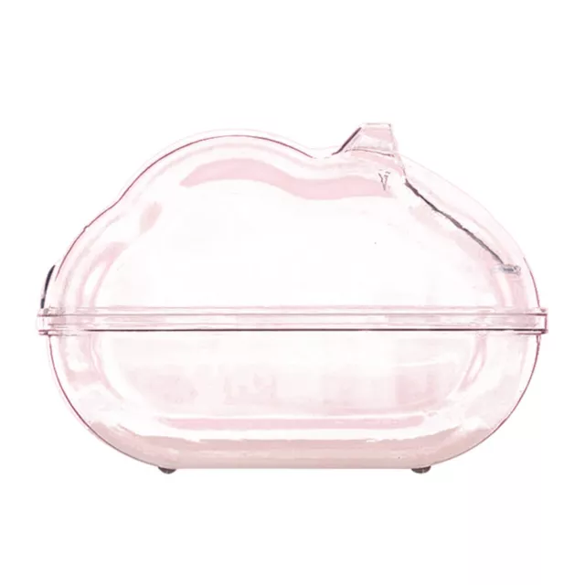 Caja contenedor transparente para casa de arena para bañera de hámster baño de animales pequeños (L)