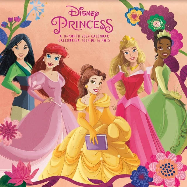 TRENDS INTERNATIONAL, Disney Princess 2024 Wall Calendar FRENCH 17.99