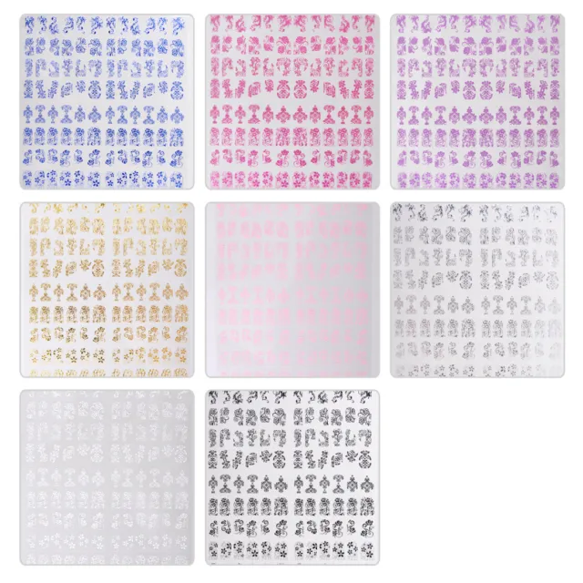 108*/Sheet 3D Manicure Flower Nail Art Stickers Decals Tips Stamping DIY Tool lp 2