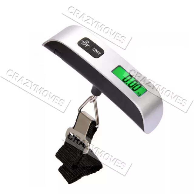 Portable Digital Luggage Scale Travel 50 KG Measures Weight Weighing VIC