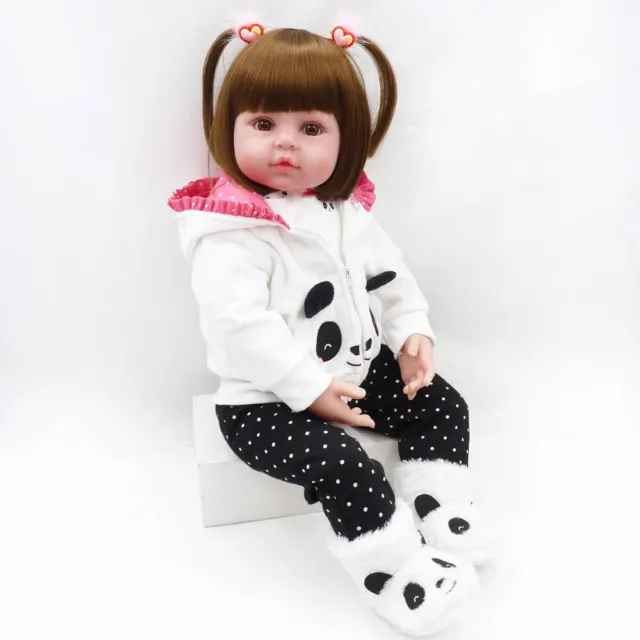 Bambola rinata 24 pollici 60 cm carina bambina realistica fatta a mano giocattoli bambine rinate