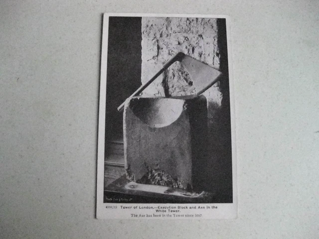 TOWER OF LONDON Execution Block & Axe Gale & Poldon 1920,S Postcard ...
