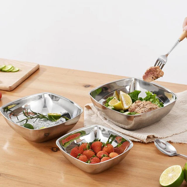 POPCORN BOWL SERVING Platters Salad Bowl Large Saucers Bowl Metal Salad