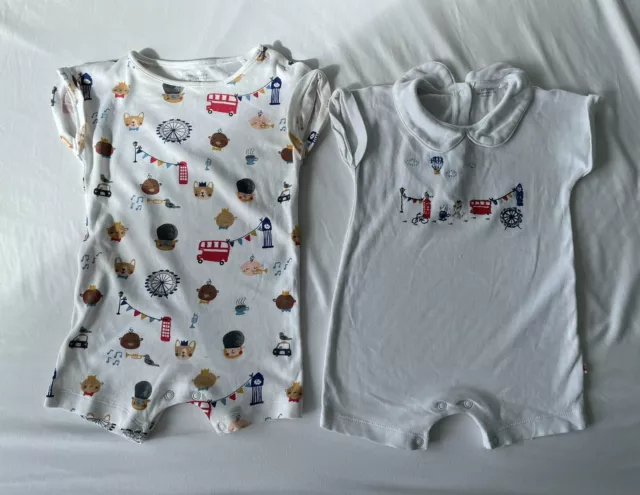 Baby Girls Boys Next Rompers 6-9 months Summer Bundle London Royal theme