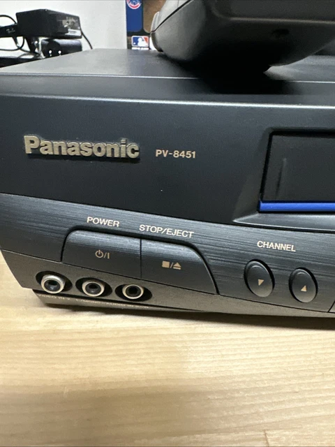 PANASONIC BLUE LINE PV-8450 VCR 4 Head Omnivision Tested & Works with Remote $56.99 - PicClick