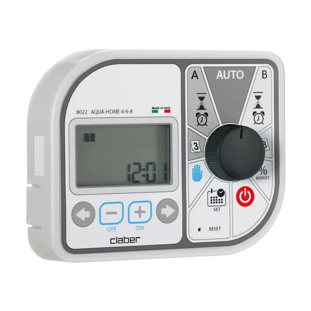 CLABER 8022 AQUA HOME 4 6 8 programmatore centralina irrigazione fino a 8 linee