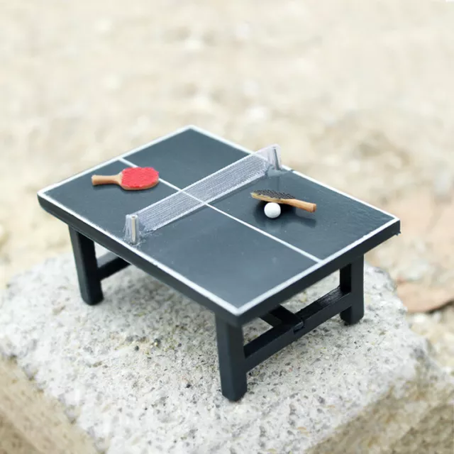 1X TABLE TENNIS Dollhouse Miniature 1:12 Ping Pong Ball Table
