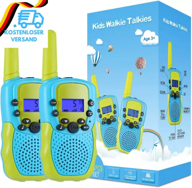 Kearui Spielzeug 3-12 Jahren Junge, Walkie Talkies Für Kinder 8 Kanal Funkgerät