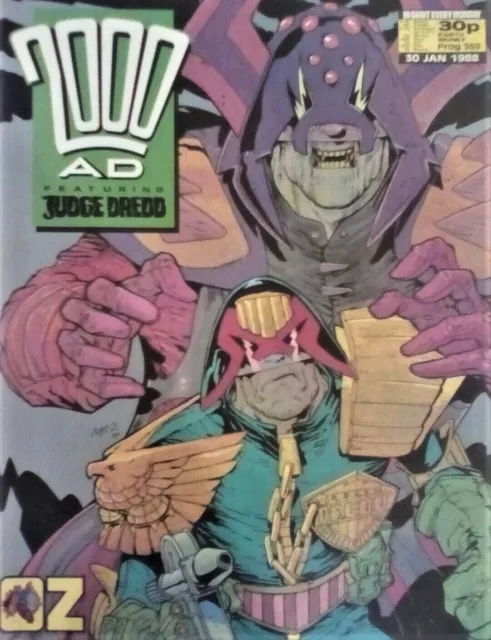 2000Ad Prog 559 Oz Abc Warriors Nemesis Purity Zenith Peyne Judge Dredd - Vgc