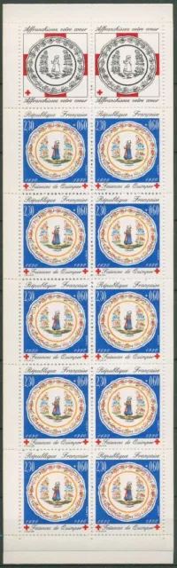 Frankreich 1990 Rotes Kreuz Fayencen Markenheftchen MH 20 postfrisch (C60868)