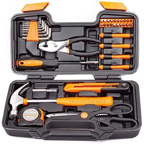 39 Piece Home Tool Kit Household Tool Kit Basic Hand Tool Set Small Starter Box