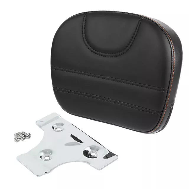 Passenger Sissy Bar Backrest Pad Fit For Harley Touring Softail Low Rider