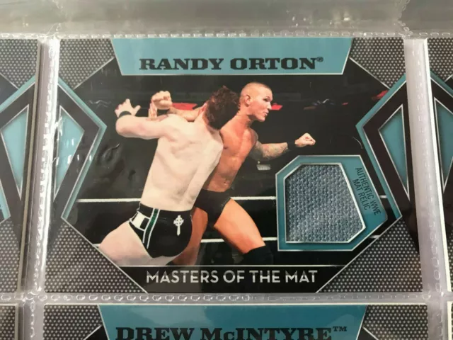 carte card wwe topps 2011 randy orton relic masters of the mat neuf new