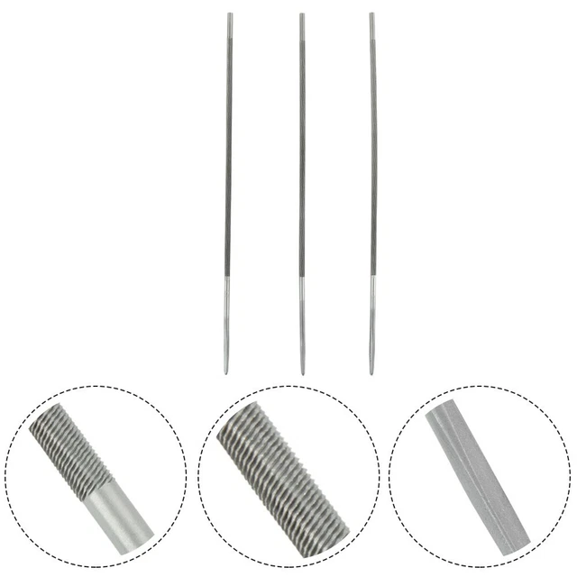 12-teiliges Kettensägenfeilen-Set – 5 Rundfeilen (5/32″ Bis 13/64″) + Flachfeile, Tiefenmesser & Zubehör