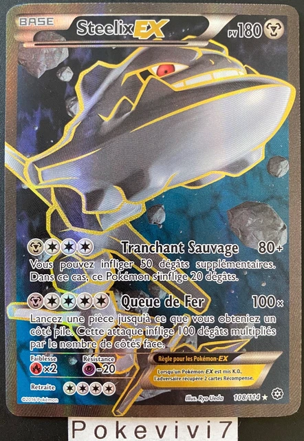 Pokemon Card STEELIX 108/114 Ultra Rare EX Full Art FA XY11 EN NEW