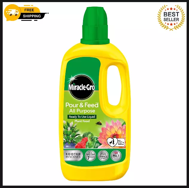 Miracle Gro Grow All Purpose Liquid Plant Food Feed Concentrated Fertiliser