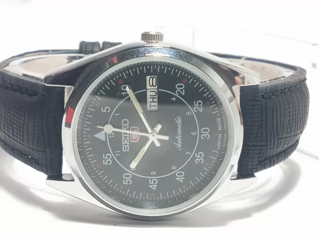 Vintage Seiko Automatic Movement Day Date Analog Dial Wrist Watch G47