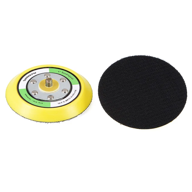 Almohadilla de lijado de gancho y bucle de 4 pulgadas, hilo M8x10 mm 2 piezas