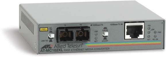 Allied Telesis AT-MC102XL-60 100TX RJ-45 TO 100FX SC FETH