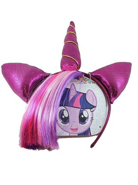 My Little Pony Twilight Sparkle Unicorn Horn Headband Alice Band Fringe Hair